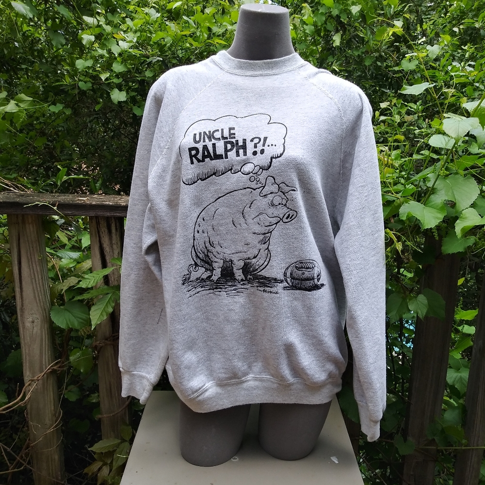 1992 Vintage Football Pig Sweatshirt Brookins